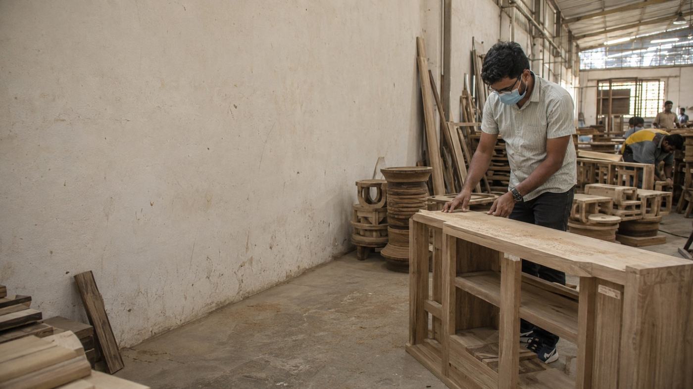 Furniture sourced by 7SOURCE INTL, India